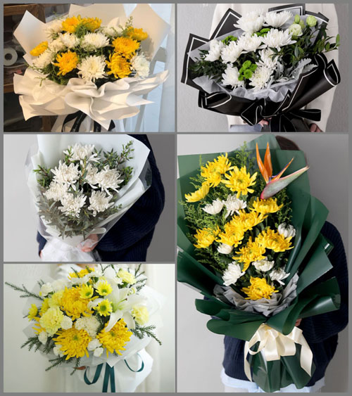 浙江省台州玉环县龙溪镇大密溪村白事花束代送